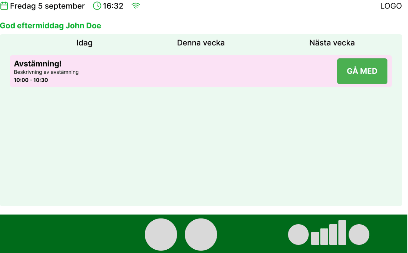Bubblan's original interface in light green, with low-contrast buttons